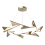 Hubbardton Forge Plume 49" Wide LED Pendant Soft Gold / Soft Gold