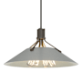 Hubbardton Forge Henry 4 Light 24" Wide Pendant Dark Smoke / Vintage Platinum