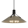 Hubbardton Forge Henry 4 Light 24" Wide Pendant Black / Soft Gold