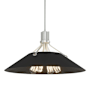 Hubbardton Forge Henry 4 Light 24" Wide Pendant Vintage Platinum / Black