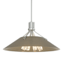Hubbardton Forge Henry 4 Light 24" Wide Pendant Vintage Platinum / Soft Gold