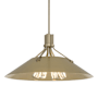 Hubbardton Forge Henry 4 Light 24" Wide Pendant Soft Gold / Vintage Platinum