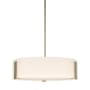 Hubbardton Forge Impressions 3 Light 19" Wide Pendant Soft Gold / Opal
