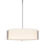 Hubbardton Forge Impressions 3 Light 19" Wide Pendant Sterling / Opal