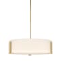 Hubbardton Forge Impressions 3 Light 19" Wide Pendant Modern Brass / Opal