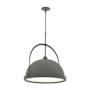 Hubbardton Forge Atlas 22" Wide Pendant Dark Smoke / Natural Iron