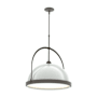 Hubbardton Forge Atlas 22" Wide Pendant Dark Smoke / Vintage Platinum