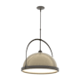 Hubbardton Forge Atlas 22" Wide Pendant Dark Smoke / Soft Gold