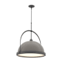 Hubbardton Forge Atlas 22" Wide Pendant Black / Dark Smoke
