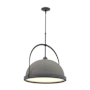 Hubbardton Forge Atlas 22" Wide Pendant Black / Natural Iron