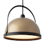 Hubbardton Forge Atlas 22" Wide Pendant Black / Soft Gold