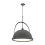 Hubbardton Forge Atlas 22" Wide Pendant Natural Iron / Black