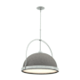 Hubbardton Forge Atlas 22" Wide Pendant Vintage Platinum / Natural Iron