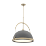 Hubbardton Forge Atlas 22" Wide Pendant Soft Gold / Black