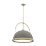 Hubbardton Forge Atlas 22" Wide Pendant Soft Gold / Natural Iron