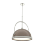 Hubbardton Forge Atlas 22" Wide Pendant Sterling / Bronze