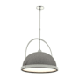 Hubbardton Forge Atlas 22" Wide Pendant Sterling / Natural Iron