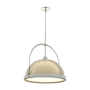Hubbardton Forge Atlas 22" Wide Pendant Sterling / Soft Gold