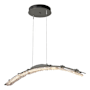 Hubbardton Forge Glissade 44" Wide Suspension Linear Pendant Natural Iron