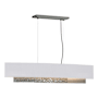 Hubbardton Forge Oceanus 4 Light 42" Wide Linear Pendant Vintage Platinum / Natural Anna