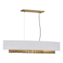 Hubbardton Forge Oceanus 4 Light 42" Wide Linear Pendant Modern Brass / White