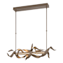 Hubbardton Forge Folio 38" Wide Linear Pendant Bronze