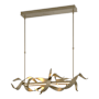 Hubbardton Forge Folio 38" Wide Linear Pendant Soft Gold