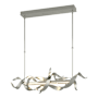 Hubbardton Forge Folio 38" Wide Linear Pendant Sterling