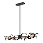 Hubbardton Forge Folio 64" Wide Linear Pendant Black