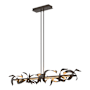 Hubbardton Forge Folio 64" Wide Linear Pendant Oil Rubbed Bronze