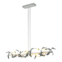 Hubbardton Forge Folio 64" Wide Linear Pendant Vintage Platinum