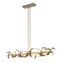 Hubbardton Forge Folio 64" Wide Linear Pendant Soft Gold