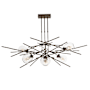 Hubbardton Forge Griffin 6 Light 63" Wide Multi Light Pendant Bronze / Clear