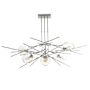 Hubbardton Forge Griffin 6 Light 63" Wide Multi Light Pendant Sterling / Clear
