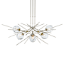 Hubbardton Forge Griffin 6 Light 63" Wide Multi Light Pendant Modern Brass