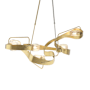 Hubbardton Forge Graffiti 5 Light 51" Wide Pendant Modern Brass