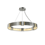 Hubbardton Forge Aura 6 Light 29" Wide Ring Chandelier Sterling