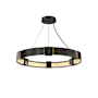 Hubbardton Forge Aura 6 Light 29" Wide Ring Chandelier Oil Rubbed Bronze