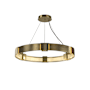 Hubbardton Forge Aura 6 Light 29" Wide Ring Chandelier Modern Brass