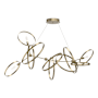Hubbardton Forge Celesse 6 Light 60" Wide Suspension Linear Pendant Soft Gold / Soft Gold