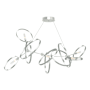 Hubbardton Forge Celesse 6 Light 60" Wide Suspension Linear Pendant Sterling / Vintage Platinum