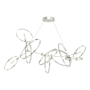 Hubbardton Forge Celesse 6 Light 60" Wide Suspension Linear Pendant Sterling / Sterling