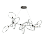 Hubbardton Forge Celesse 6 Light 60" Wide Suspension Linear Pendant Oil Rubbed Bronze / Vintage Platinum