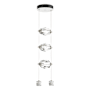 Hubbardton Forge Gatsby 10" Wide Crystal Multi Light Pendant White