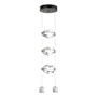Hubbardton Forge Gatsby 10" Wide Crystal Multi Light Pendant Oil Rubbed Bronze