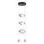 Hubbardton Forge Gatsby 10" Wide Crystal Multi Light Pendant Natural Iron
