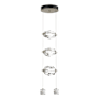 Hubbardton Forge Gatsby 10" Wide Crystal Multi Light Pendant Soft Gold