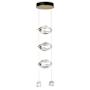 Hubbardton Forge Gatsby 10" Wide Crystal Multi Light Pendant Modern Brass