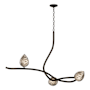 Hubbardton Forge Floret 3 Light 45" Wide Linear Pendant Oil Rubbed Bronze