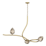 Hubbardton Forge Floret 3 Light 45" Wide Linear Pendant Modern Brass